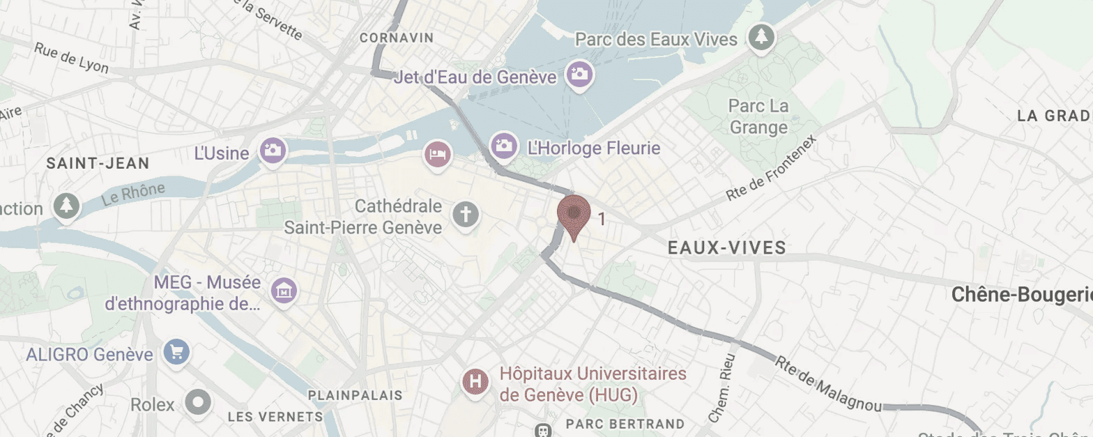 Carte du bureau feex à Genève