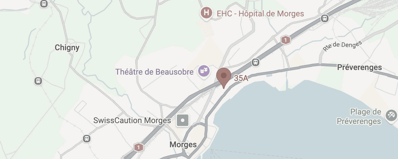 Carte du bureau feex à Morges