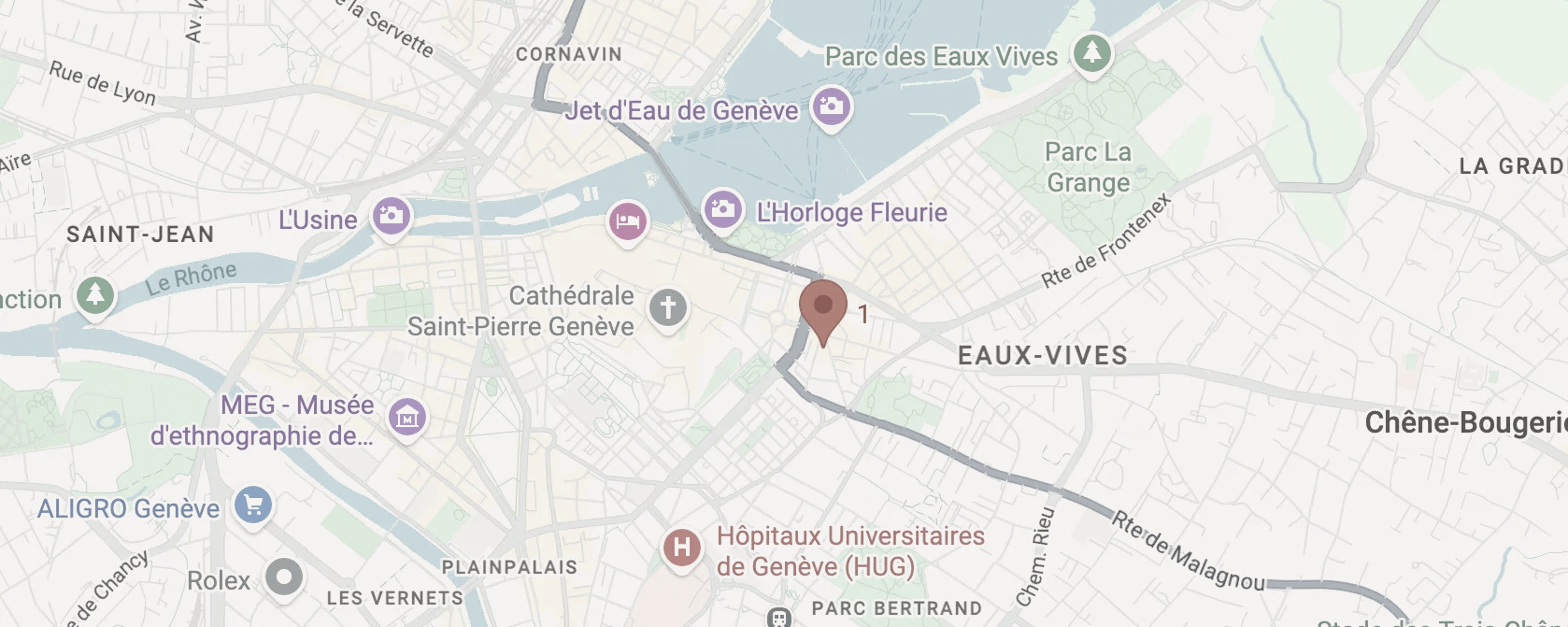 Carte — Carrefour de Rive, Genève