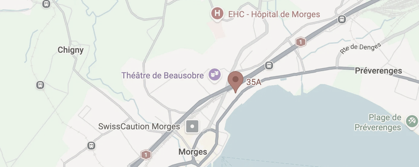 Carte — Route de Lausanne 35a, Morges